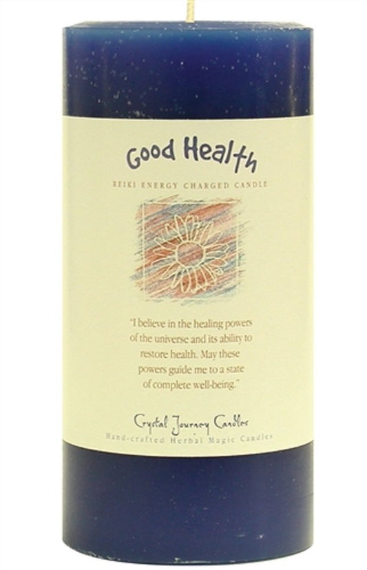 CRYSTAL JOURNEY Crystal J Candle Good Health, 1 EA