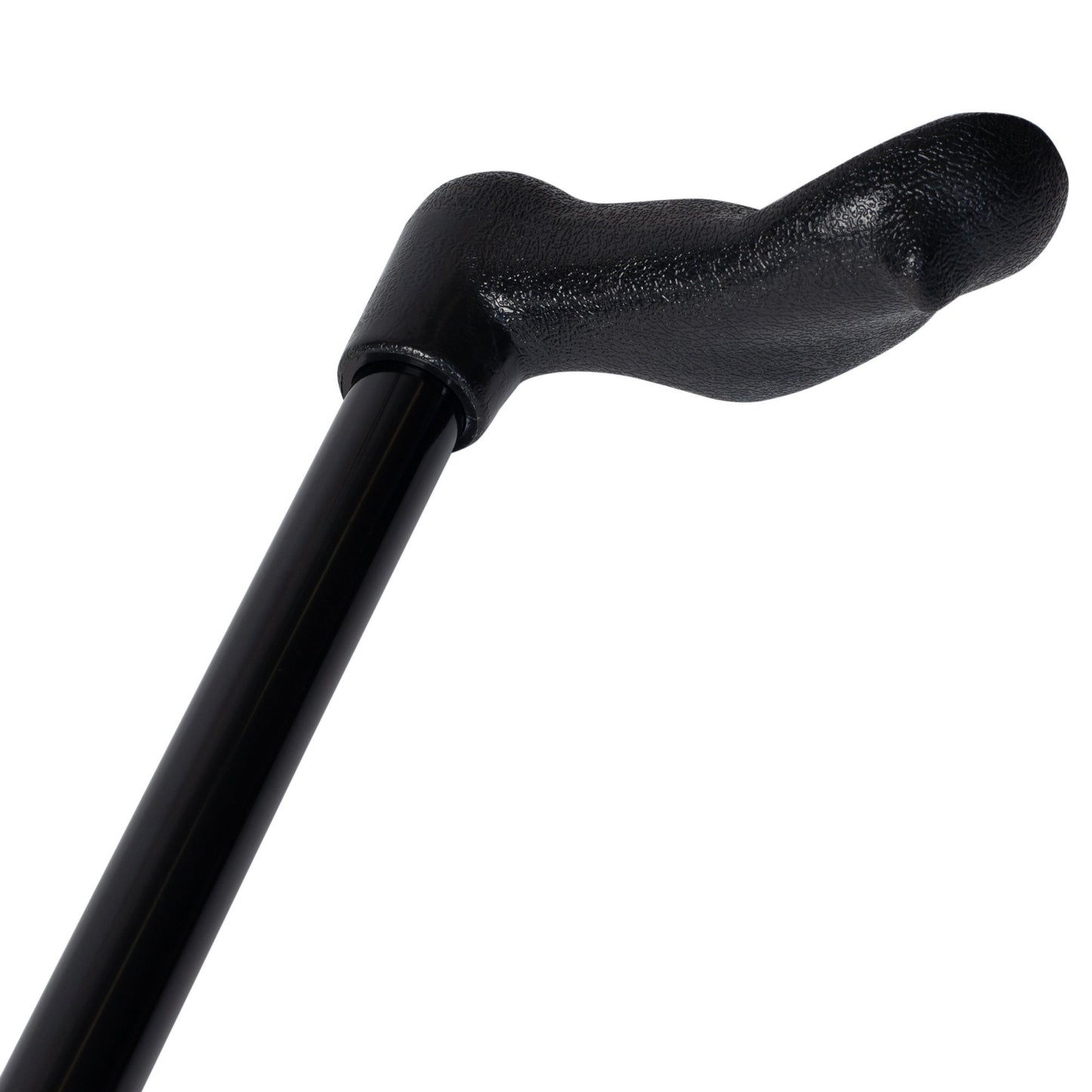 Left Hand Palm Grip Cane On A 7/8" Straight Aluminum Adjustable Shaft 30"-38"