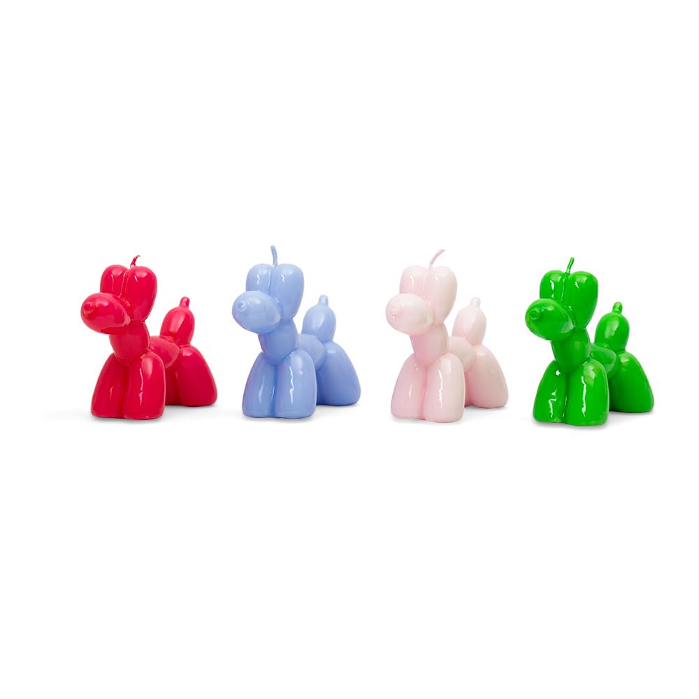 Helio ferretti - Balloon Dog Candle in Blue Design Candle Ideal for Decorating Any Room, Dimensions: 13.5 x 5 x 10 cm