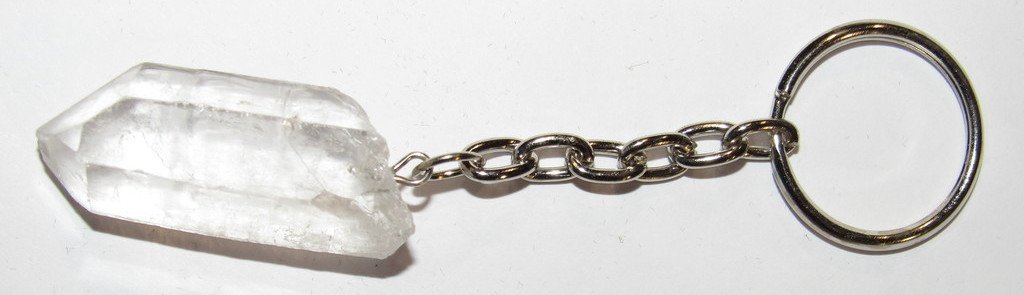 Zentron Crystal Collection: Gemstone Point Keychain with Velvet Bag