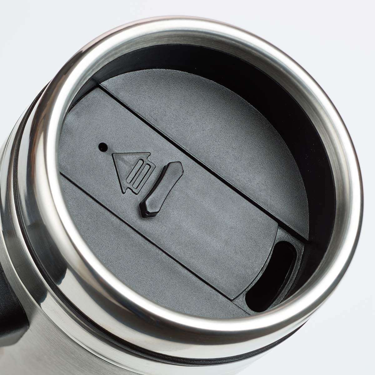 Stainless Steel Travel Coffee Mug with Lid and Handle (16 Oz Double-Wall Vacuum Insulated Cup)