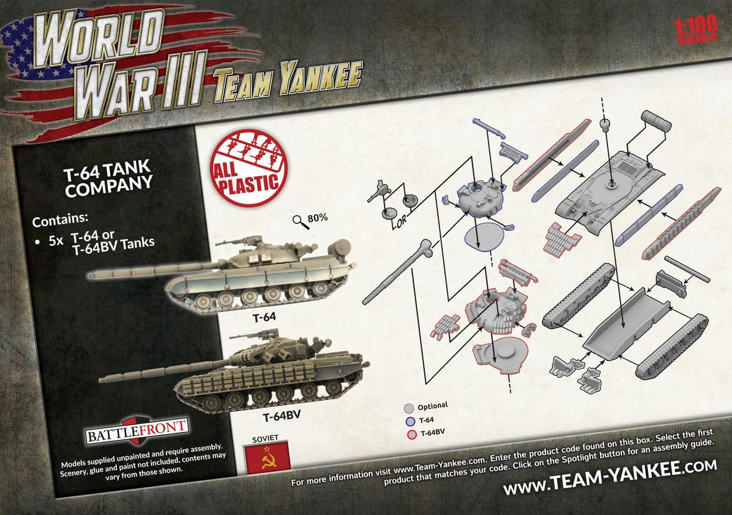 Team Yankee World War III Soviet T-64 Tank Company