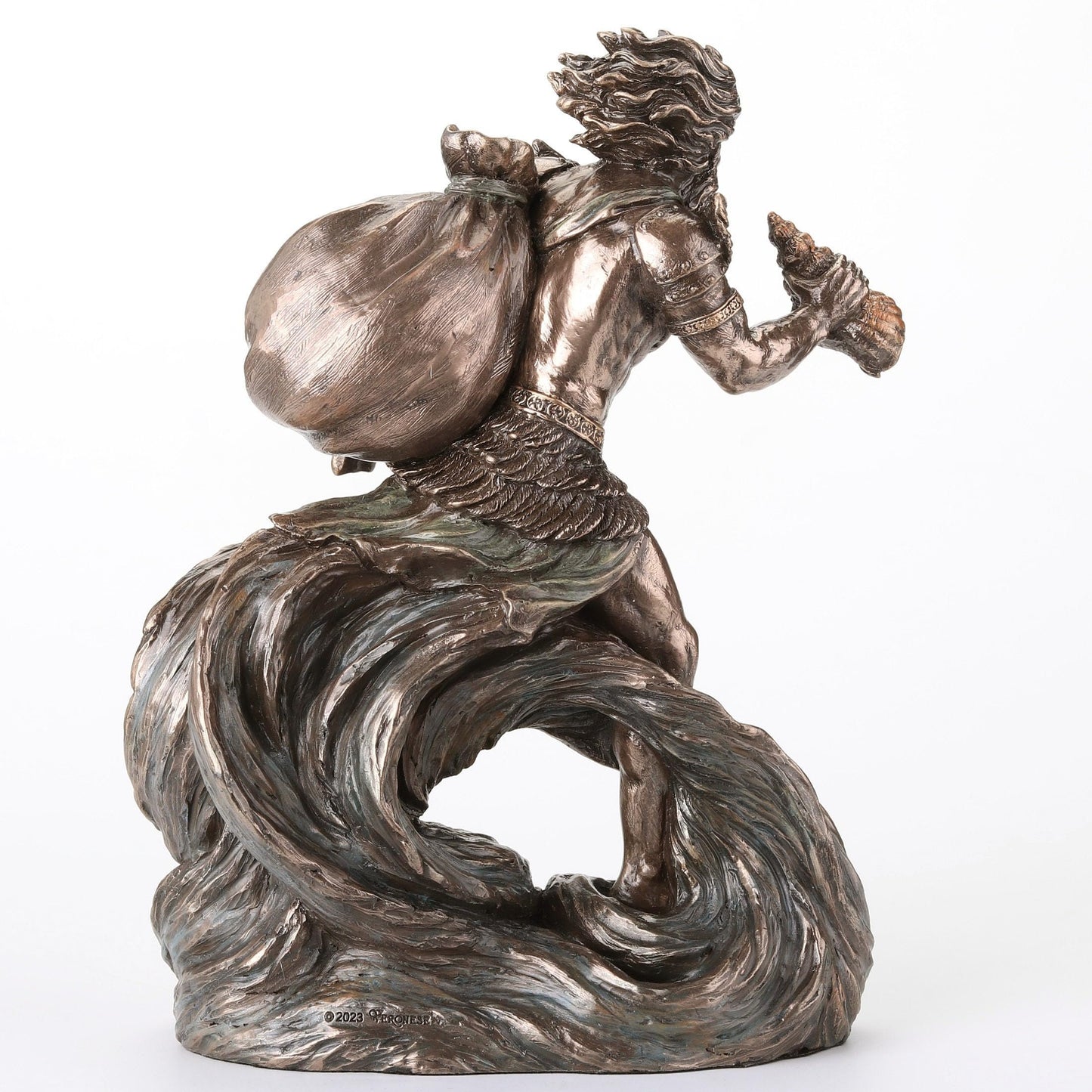Veronese Design 7 5/8 Inch Aeolus The Greek God of Winds Cold Cast Resin Bronze Finish Statue