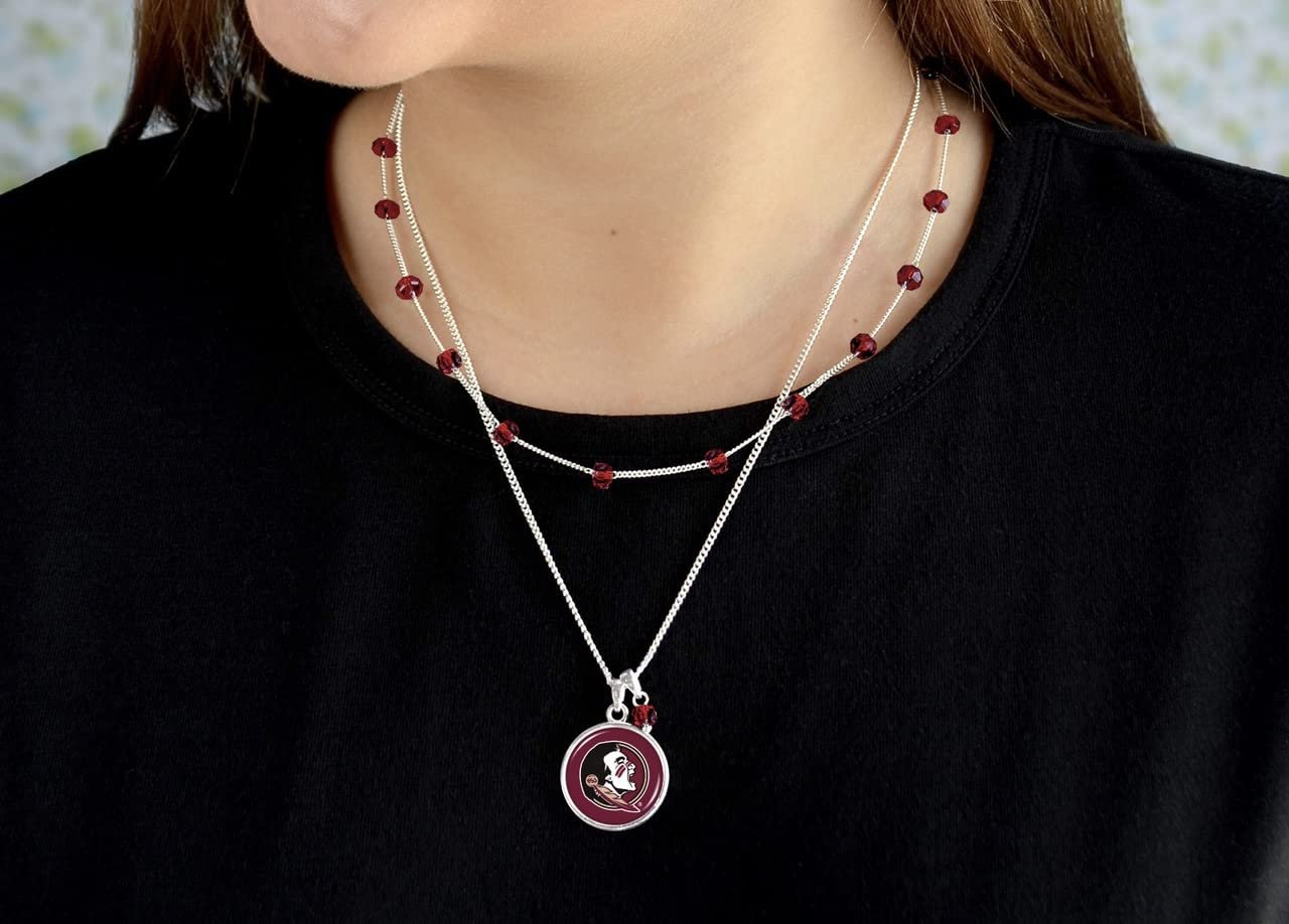 From the Heart Florida State Seminoles Ivy Necklace Silver Chain Jewelry Gift FSU