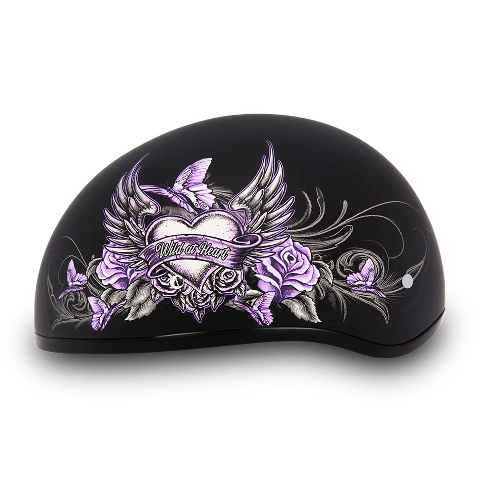 Daytona Helmets Half Skull Cap Motorcycle Helmet – DOT Approved [Graphics]…