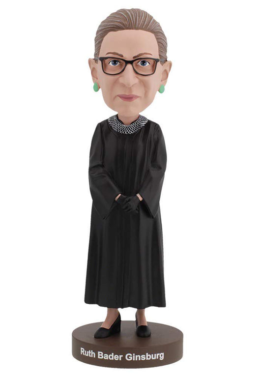 Royal Bobbles Ruth Bader Ginsburg Bobblehead, Premium Polyresin Lifelike Figure, Unique Serial Number, Exquisite Detail