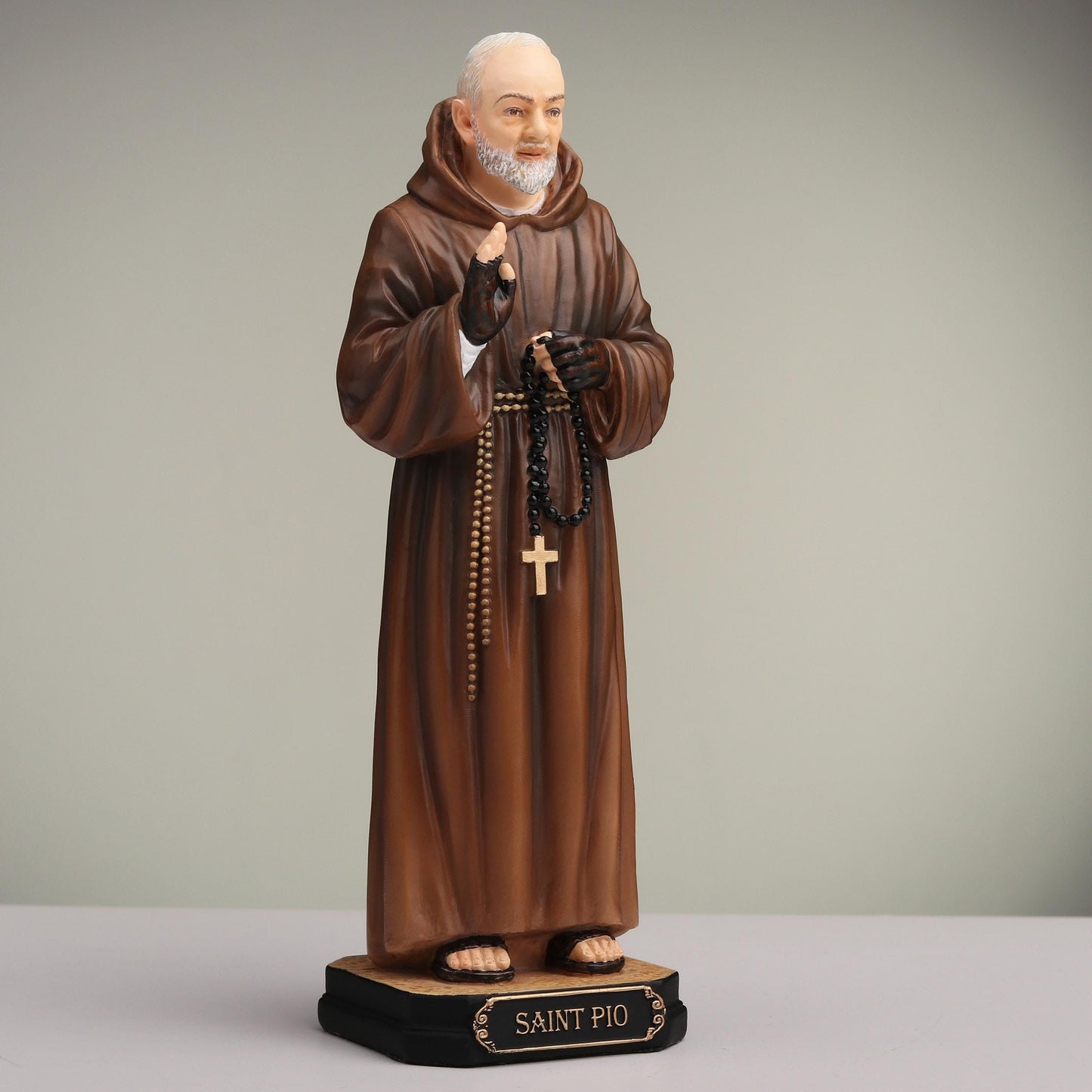 Veronese Design 6 1/4 Inch Saint Pio of Pietrelcina Padre Pio Polyresin Hand Painted Religious Collectible Figurine Statue