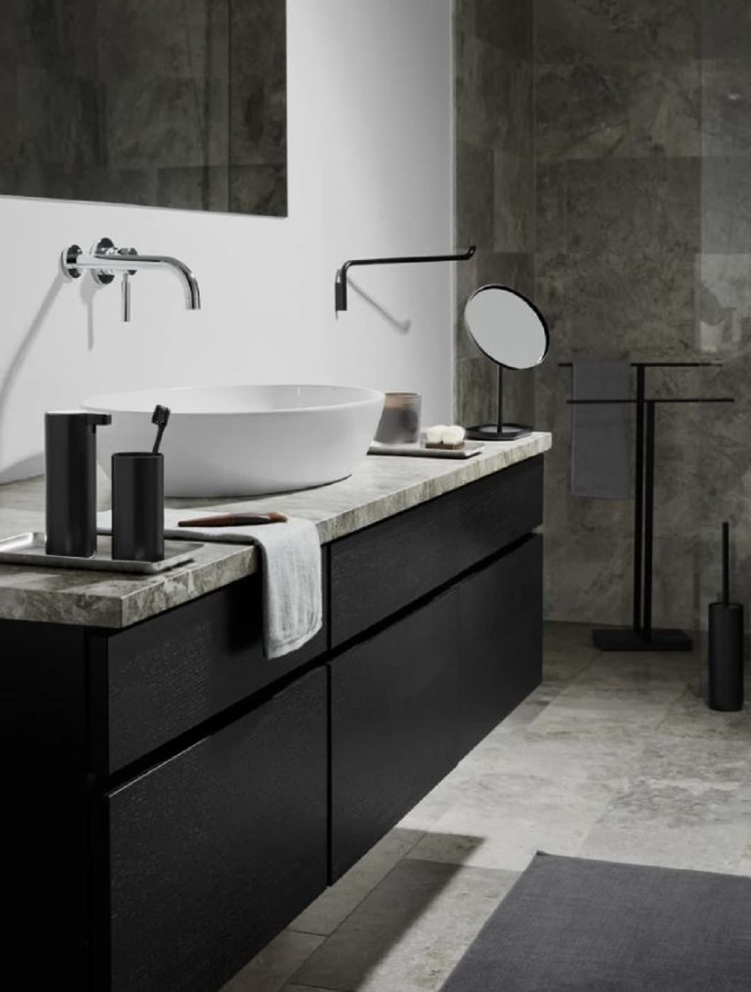 blomus 68695 Polished Double Towel Stand