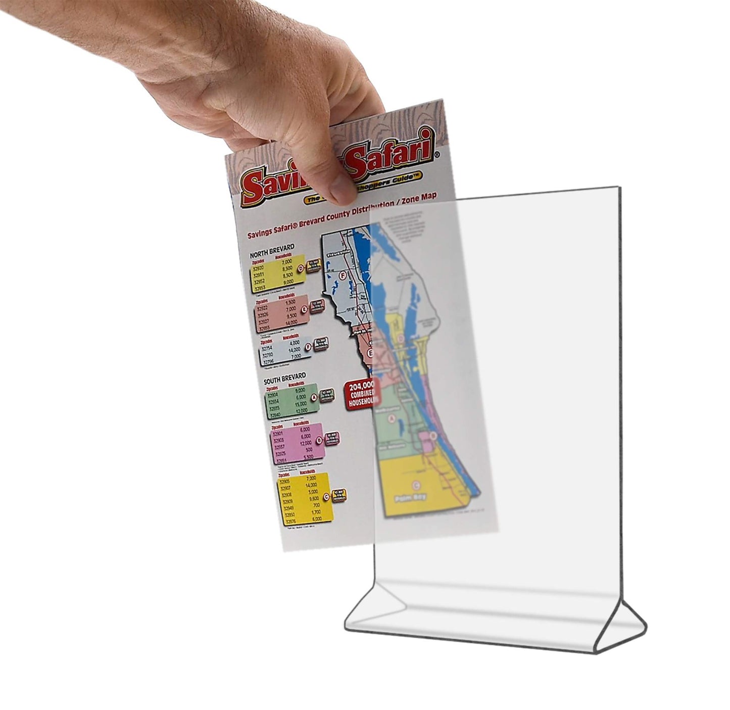 Counter Sign Holder Table Ad Frame Top Load Menu Promo POP Display Signage Stand Clear Acrylic