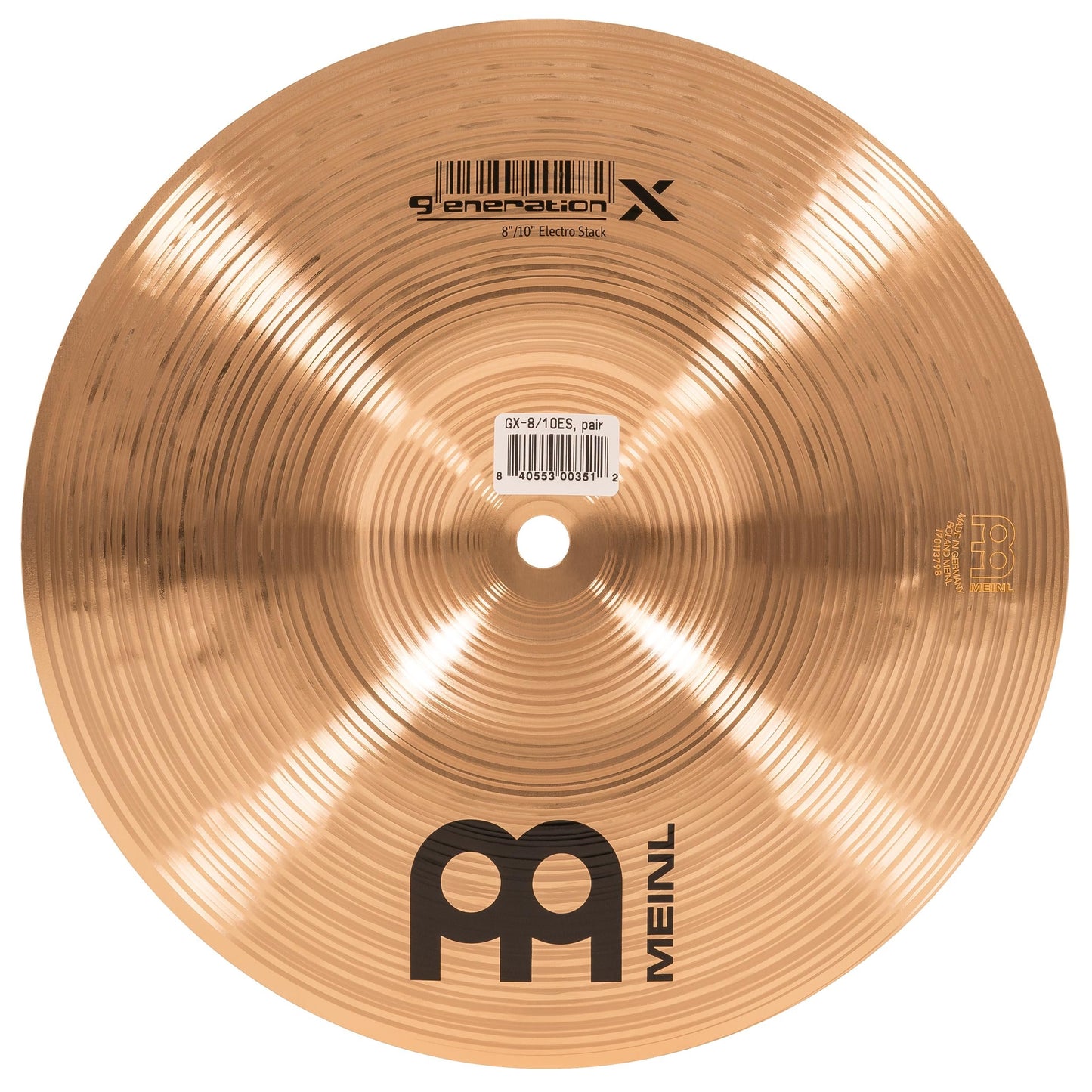Meinl Cymbals GX-8/10ES Generation-X 8" and 10" Electro Stack Cymbal Pair (VIDEO)
