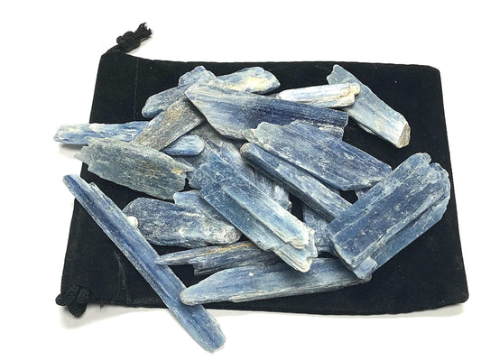 Zentron Crystal Collection: Rough Natural Blue Kyanite Stones 1-3" Pieces