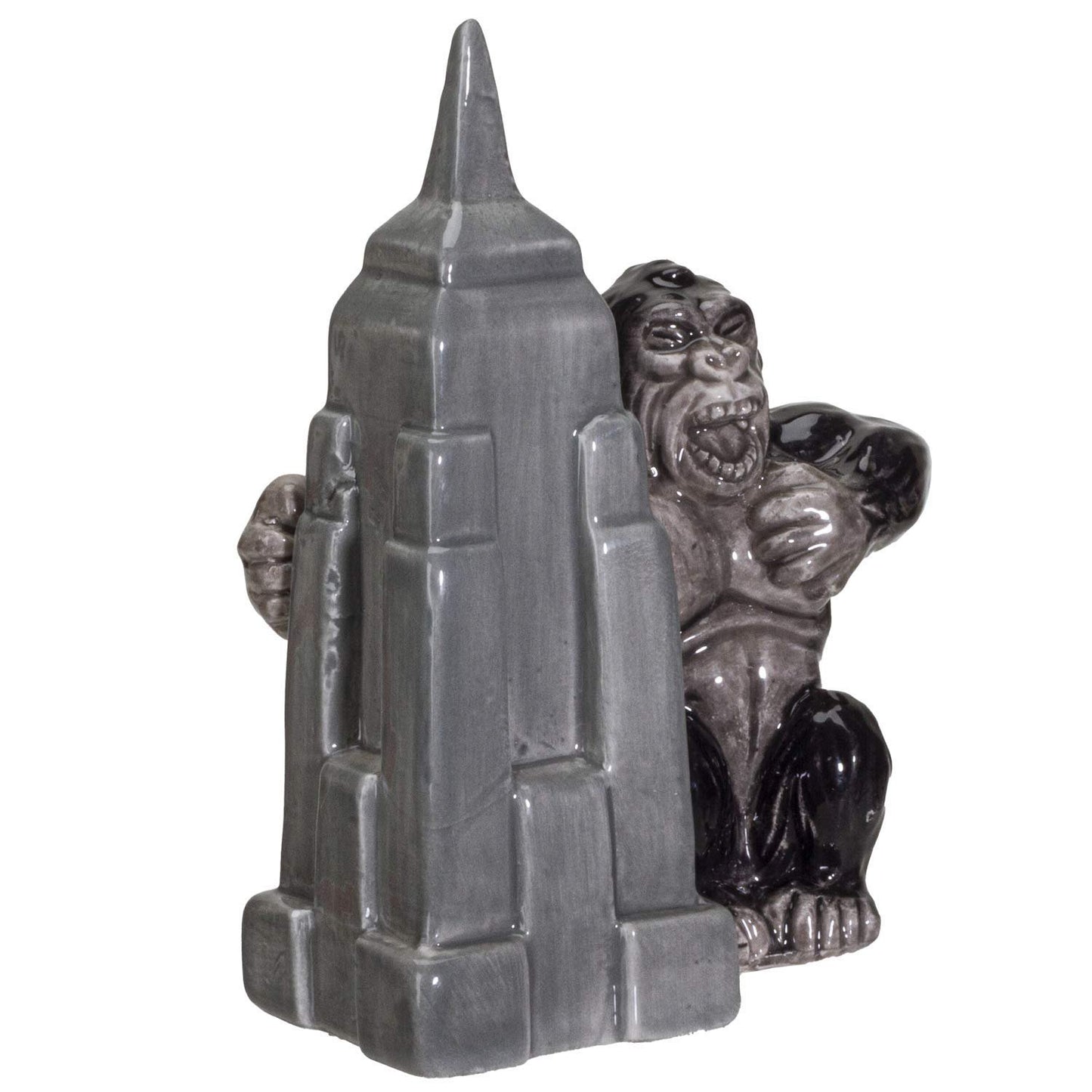 Pacific Giftware NY Empire State Building with Giant King Kong Monster Ceramic Salt and Pepper Shakers Set