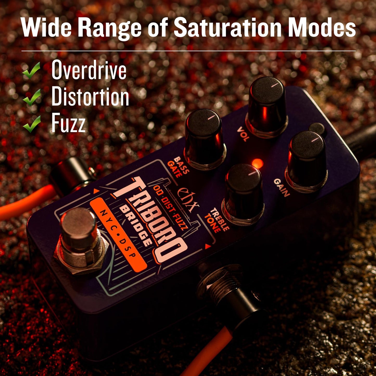 Electro-Harmonix Pico Triboro Bridge Overdrive, Distorion & Fuzz Pedal