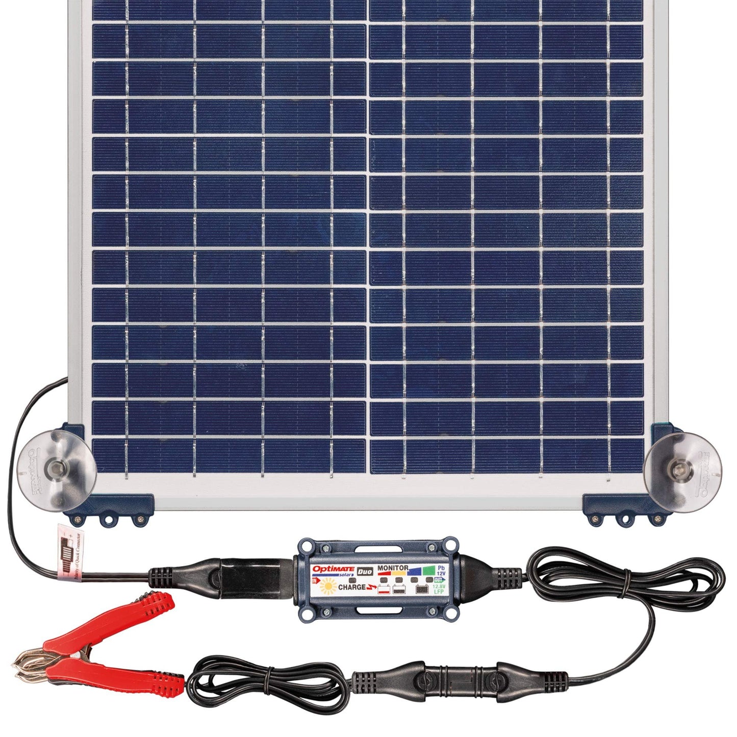 Optimate Solar Duo 40W, TM522-D4, 6-Step 12V / 12.8V 3.3A Weatherproof Solar Battery Saving Charger & maintainer