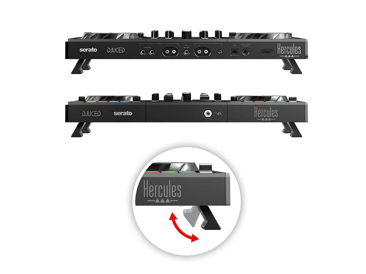 Hercules DJControl Inpulse 500: 2-deck USB DJ controller for Serato DJ and DJUCED (included)