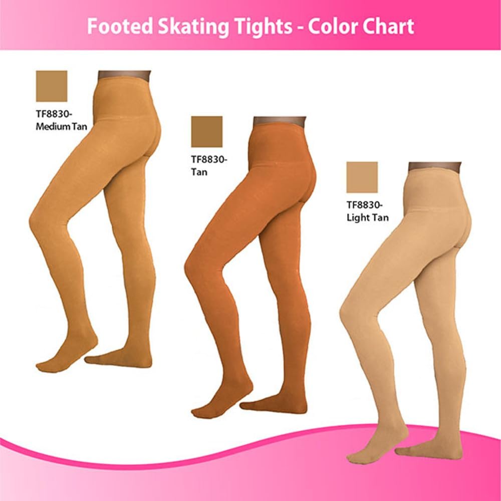 ChloeNoel Figure Skating Footed Tights TF8830