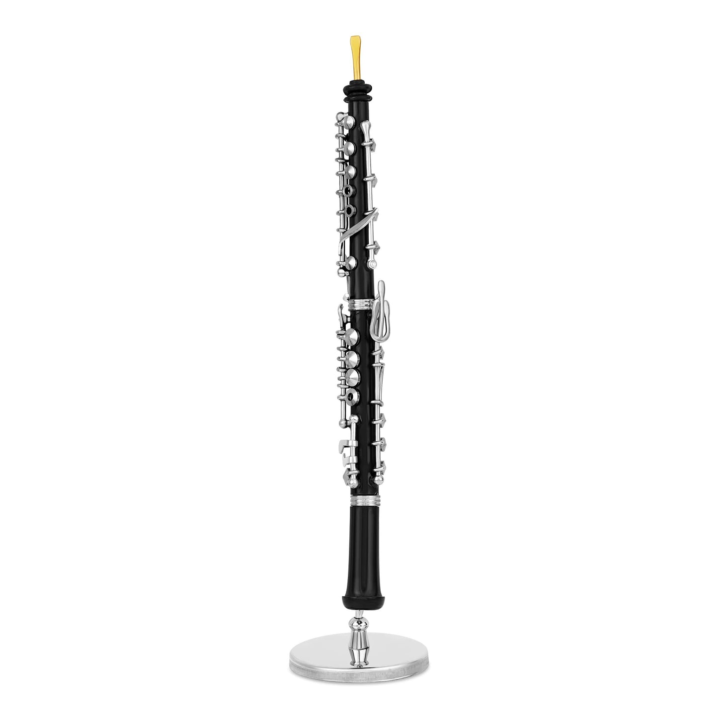 Broadway Gift Co. Oboe Miniature Replica Black and Gold Tone 1 x 6.25 Resin Tabletop Figurine