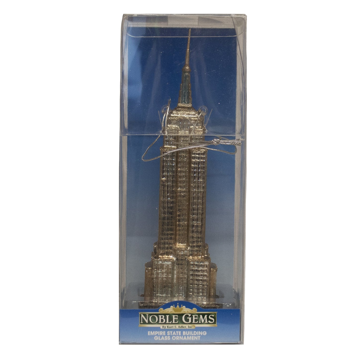 Kurt Adler Noble Gems Empire Skyscraper Ornament, 6.5-Inch