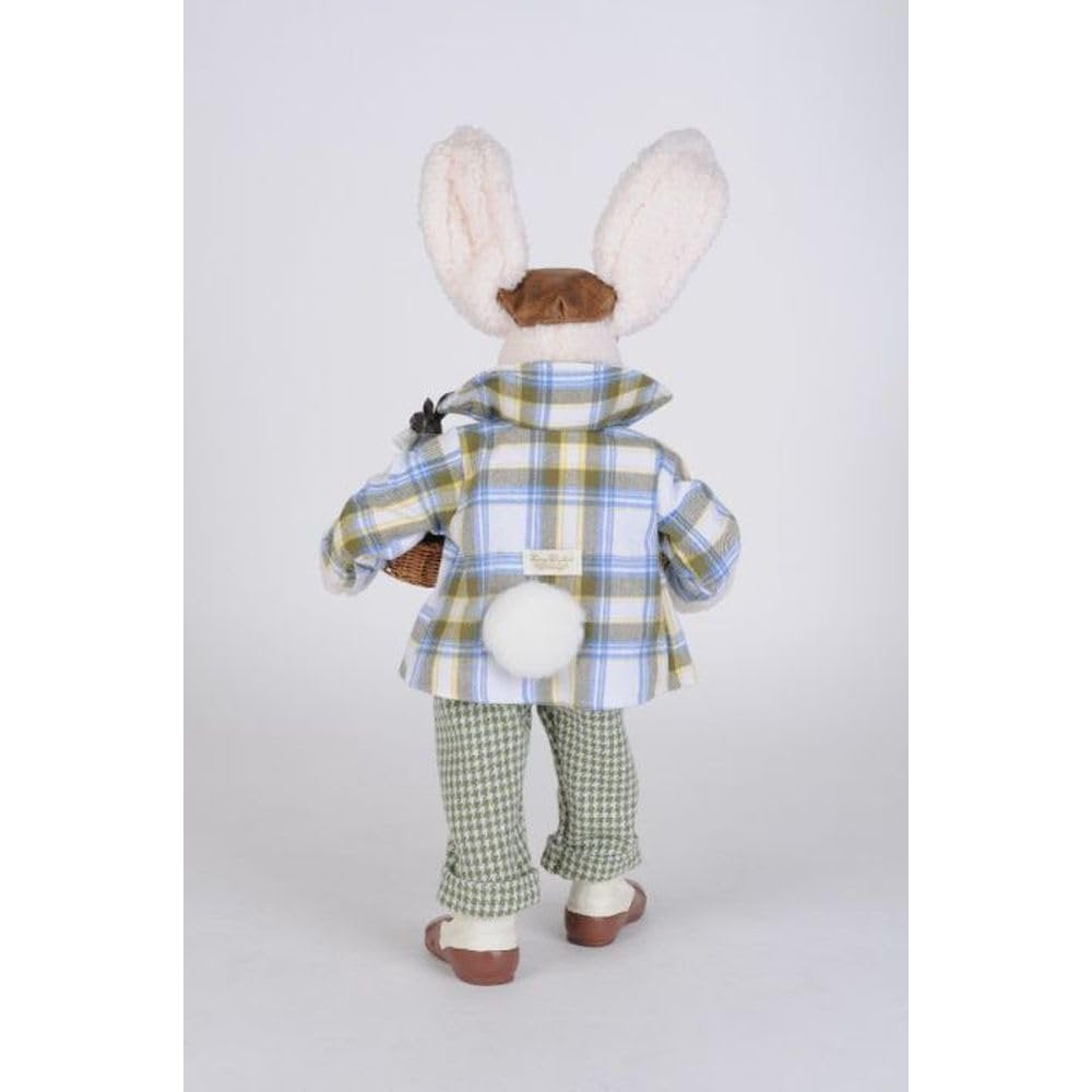 Karen Didion Gentleman Bunny Figurine, 20 inches