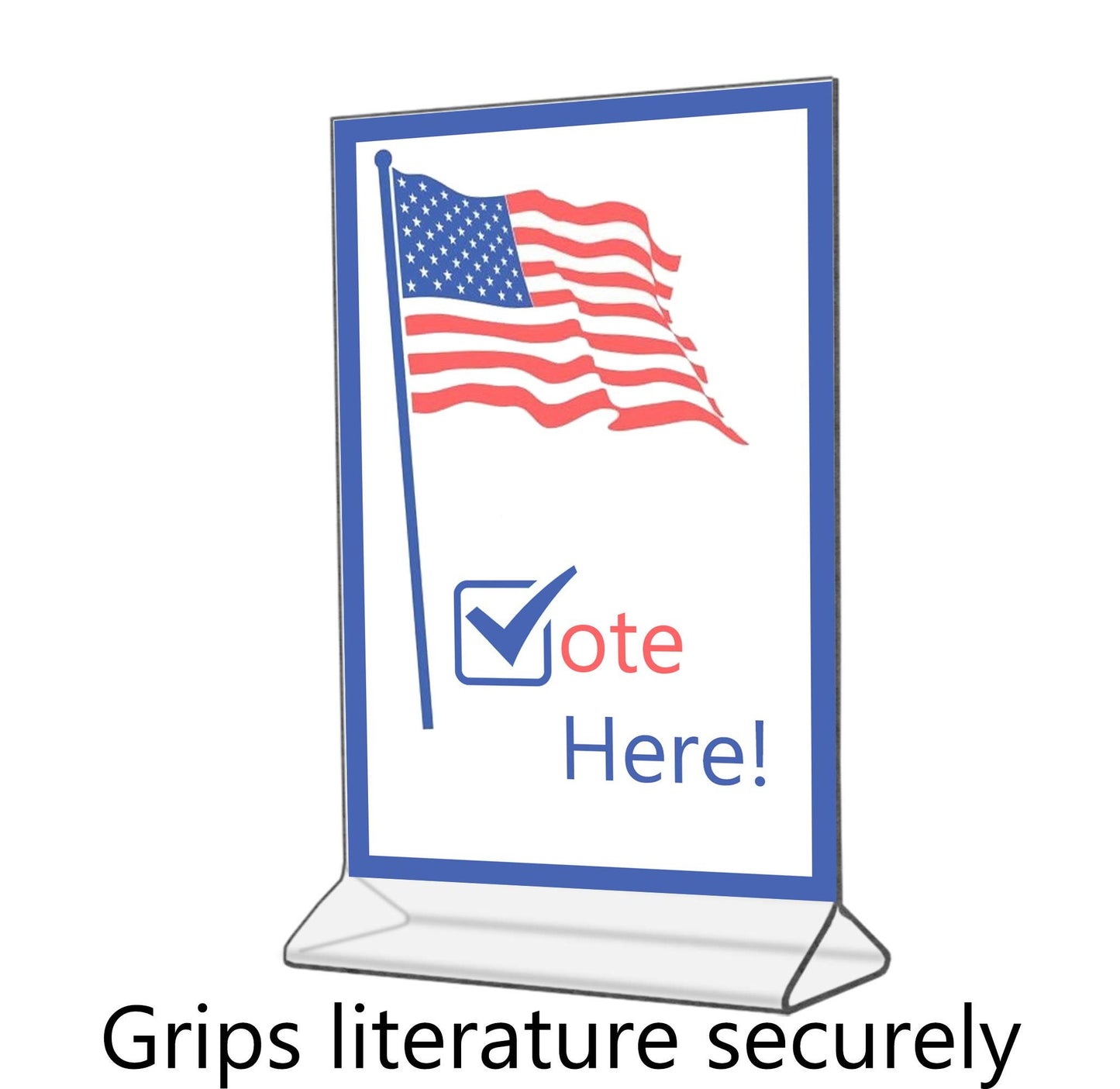 Counter Sign Holder Table Ad Frame Top Load Menu Promo POP Display Signage Stand Clear Acrylic