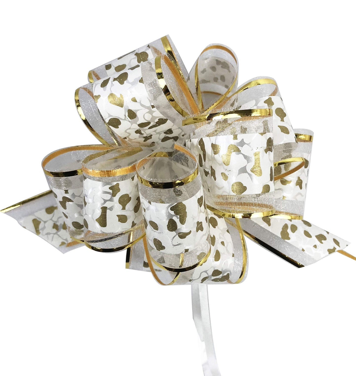 Allgala Long 2 Ich (5CM) Width Organza Ribbon Pull Flower Bow for Gift Wrapping Baskets Wedding Décor