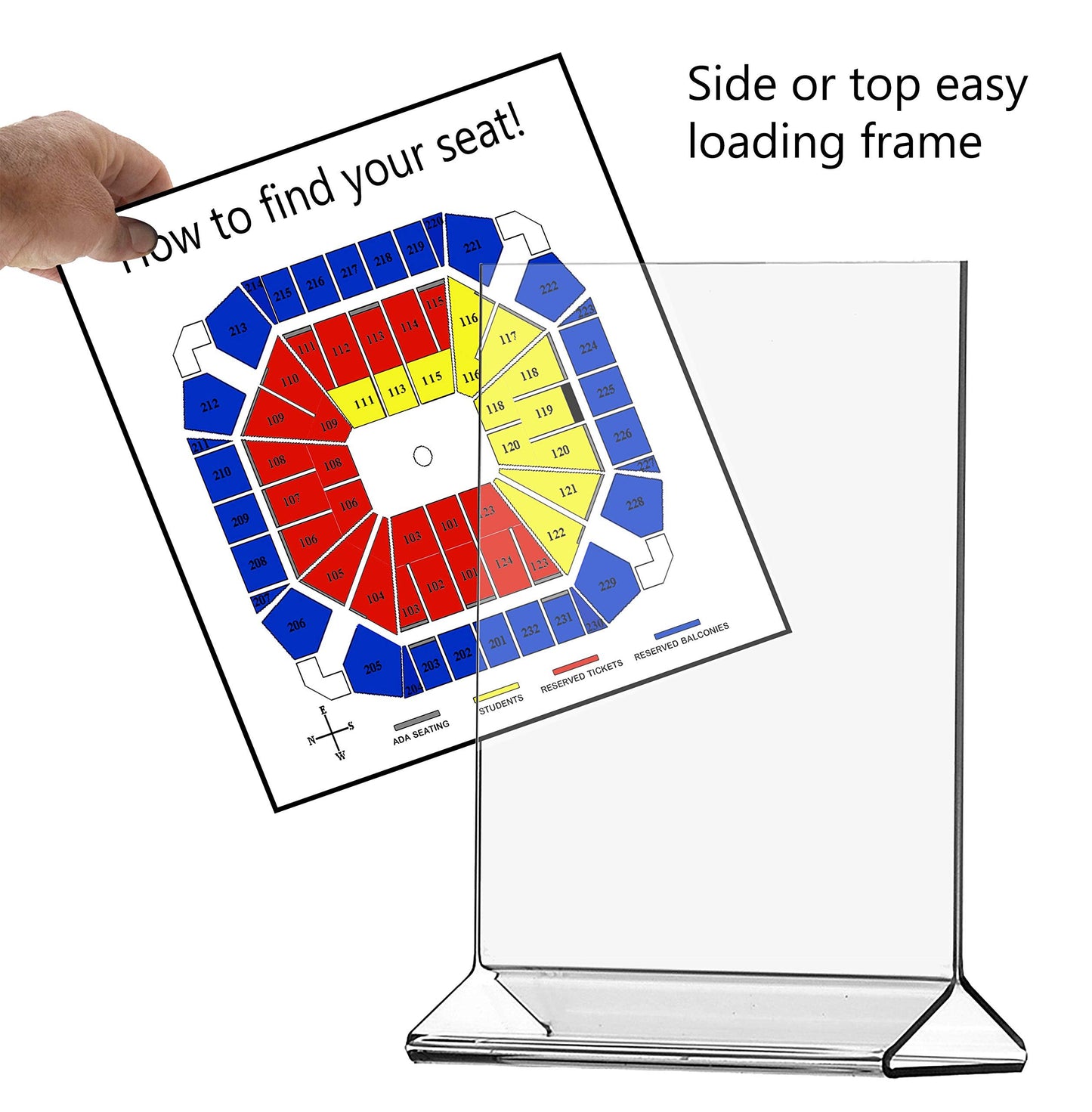 Marketing Holders Sign Holder 11" x 17" Top Load Clear Acrylic Double Sided Counter Poster Display for Policies and Notices in Lobbies Stores Hotels Doctors Offices