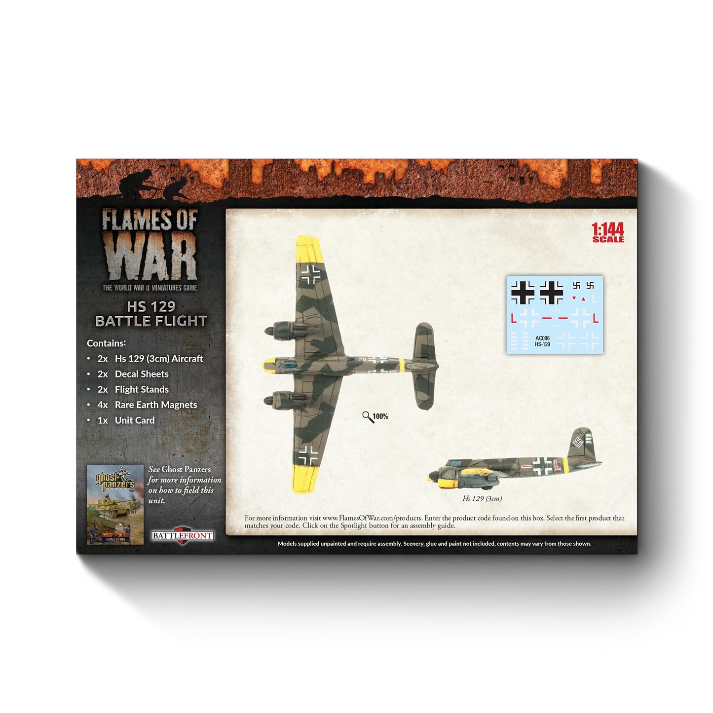 Flames of War: Mid War: German: HS 129 Battle Flight (GBX135)