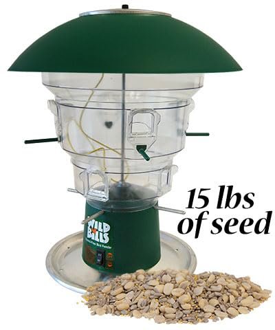 Wild Bills Electronic Bird Feeder & Waste Free Seed, 8 Port