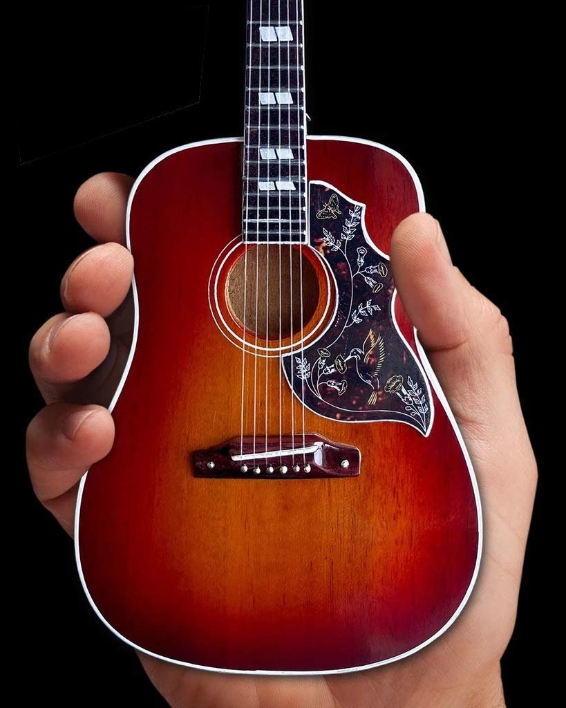Axe Heaven Hummingbird Guitar Vintage Cherry 1:4 Scale Mini Replica Model