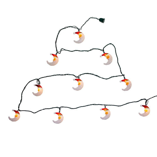 Kurt S. Adler UL 10 Santa Moon Face Light Set, 144-Inches, Multi-Colored