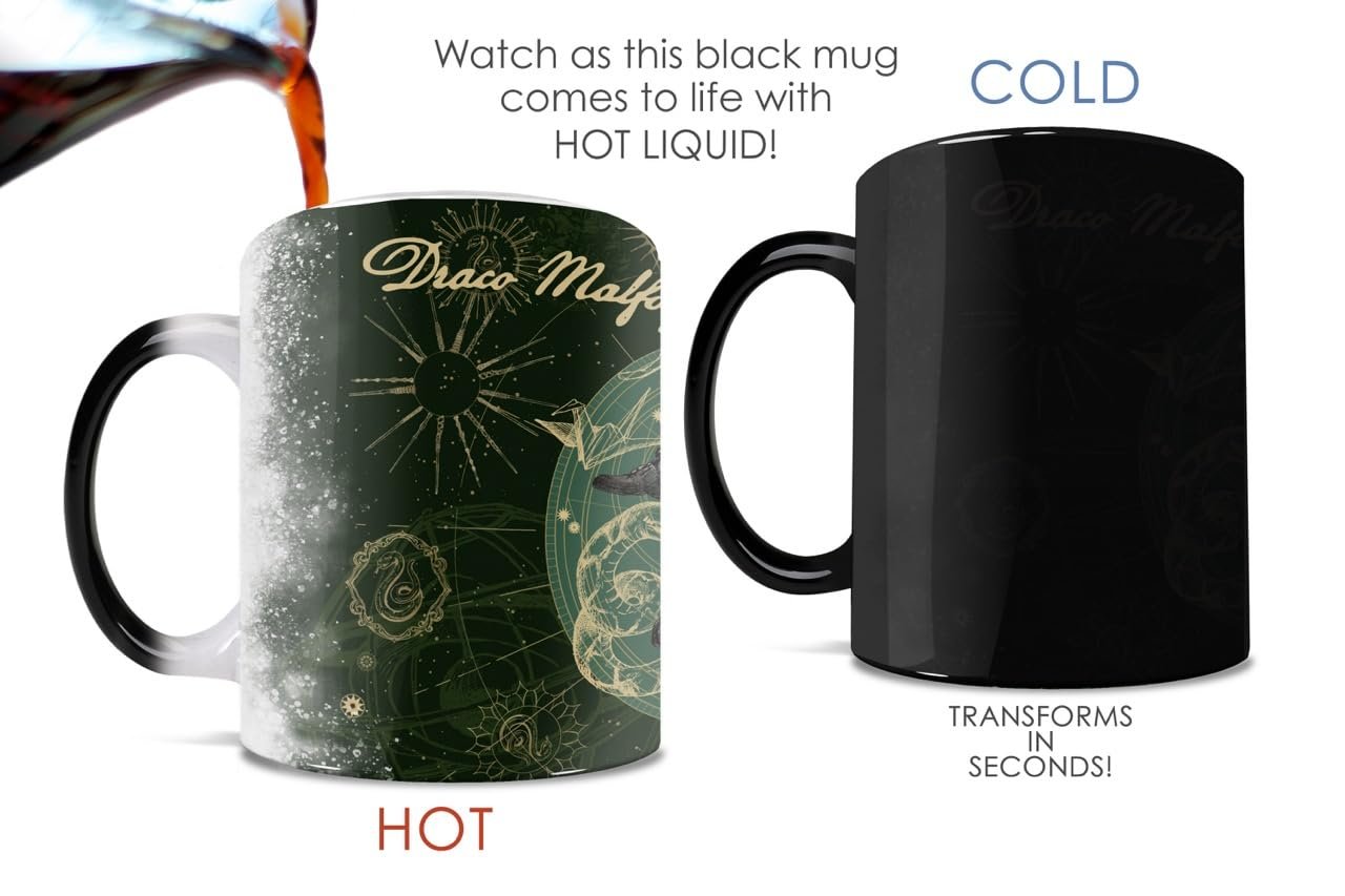 Morphing Mugs Harry Potter - Holiday Magic - One 11 oz Color Changing Ceramic Mug – Image Revealed When HOT Liquid Is Added!