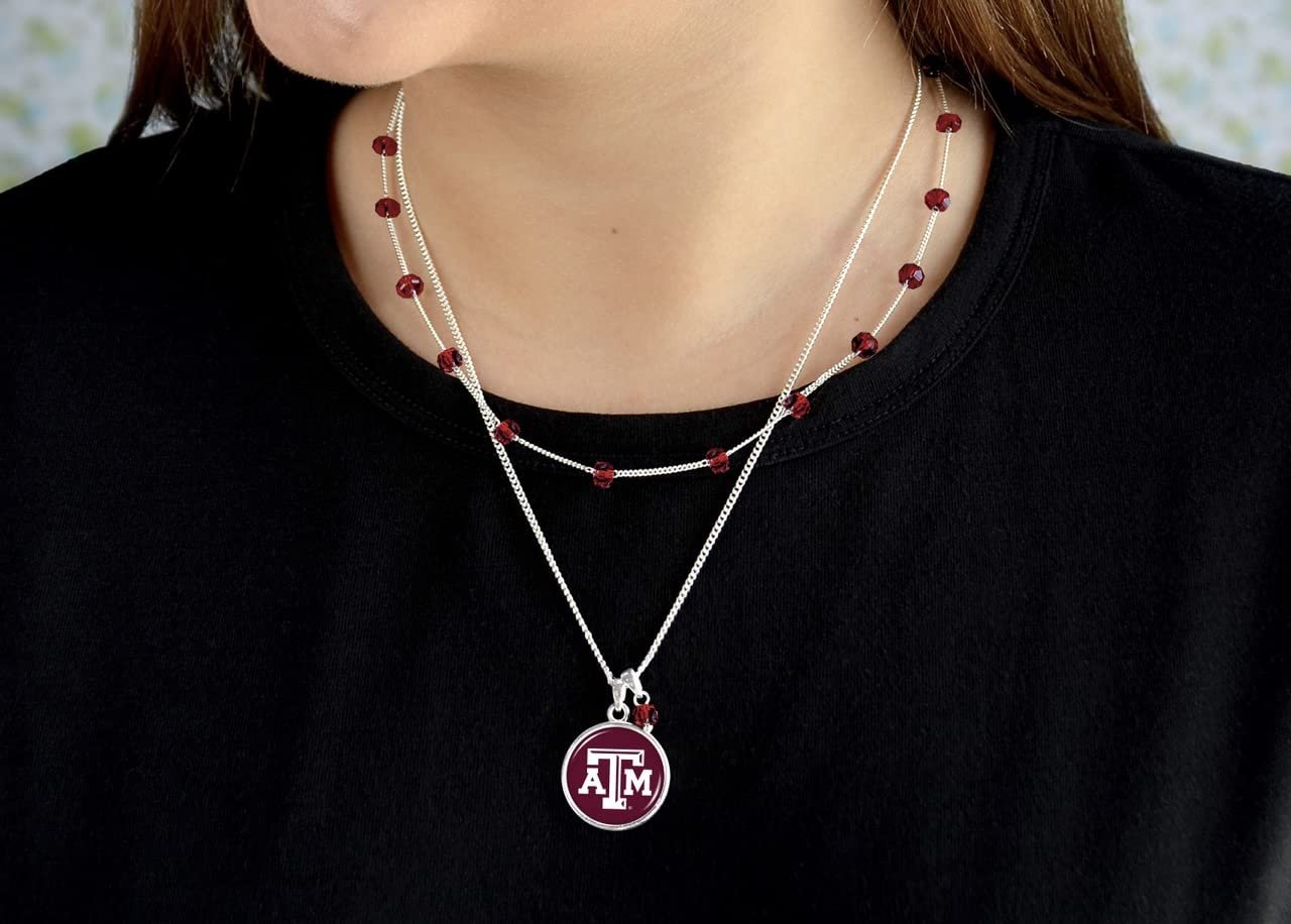 From the Heart Texas A&M Aggies Ivy Necklace Silver Chain Jewelry Gift TAMU