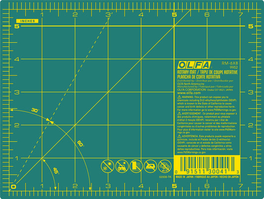 OLFA Self Healing Rotary Cutting Mat - Double Sided Cutting Mat with Grid for Quilting, Sewing, Fabric, & Crafts, Designed for Use with Rotary Cutters