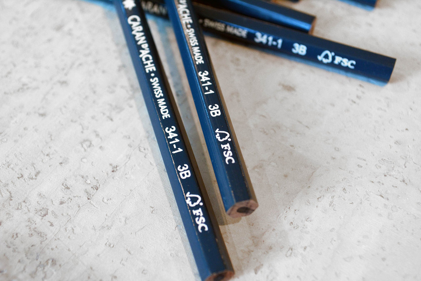 Caran d'Ache Edelweiss 3B Writing Pencil - Made in Switzerland - 12 Pack