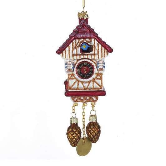 Kurt S. Adler YAMNB1374 Kurt Adler Noble Gems Cuckoo Clock Glass Ornament