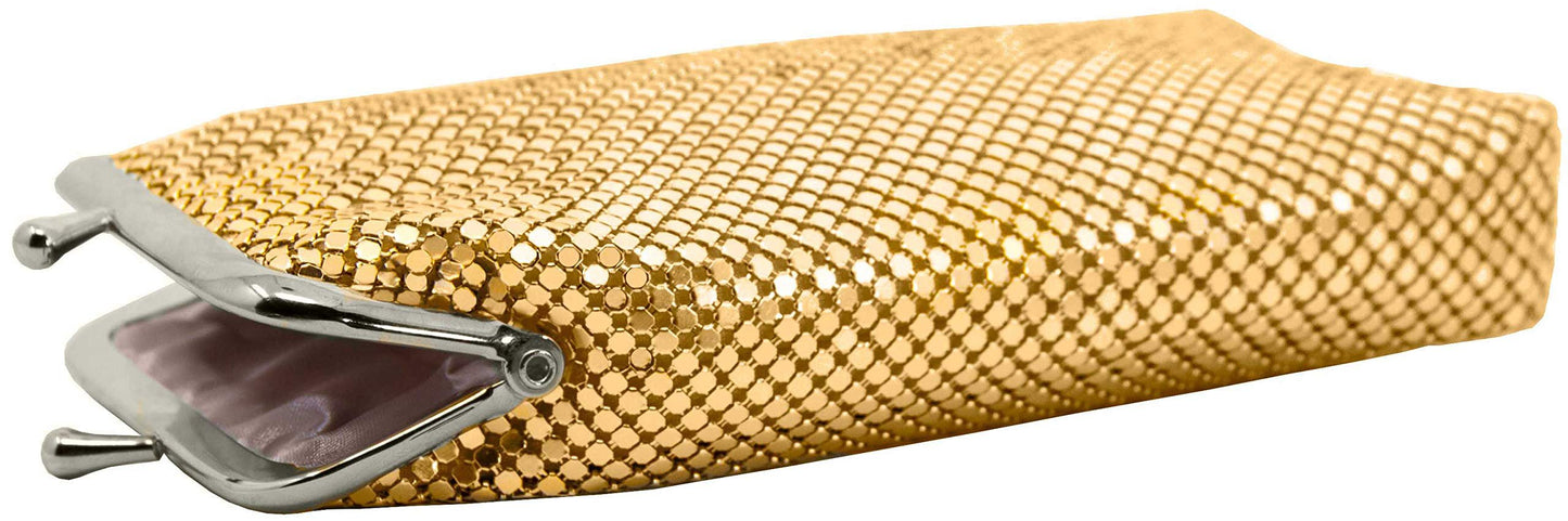 Gold Vintage Luxuriant Soft 4mm Metallic Mesh (Full Pack 100s or 120s) Cigarette Case Purse