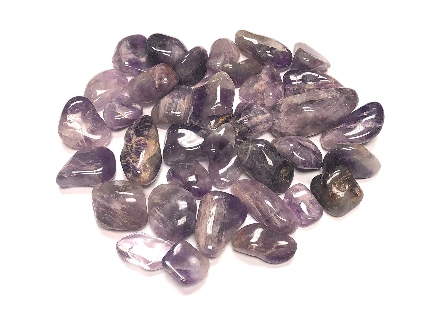 Zentron Crystal Collection: Tumbled Amethyst Stones - 1" Pieces