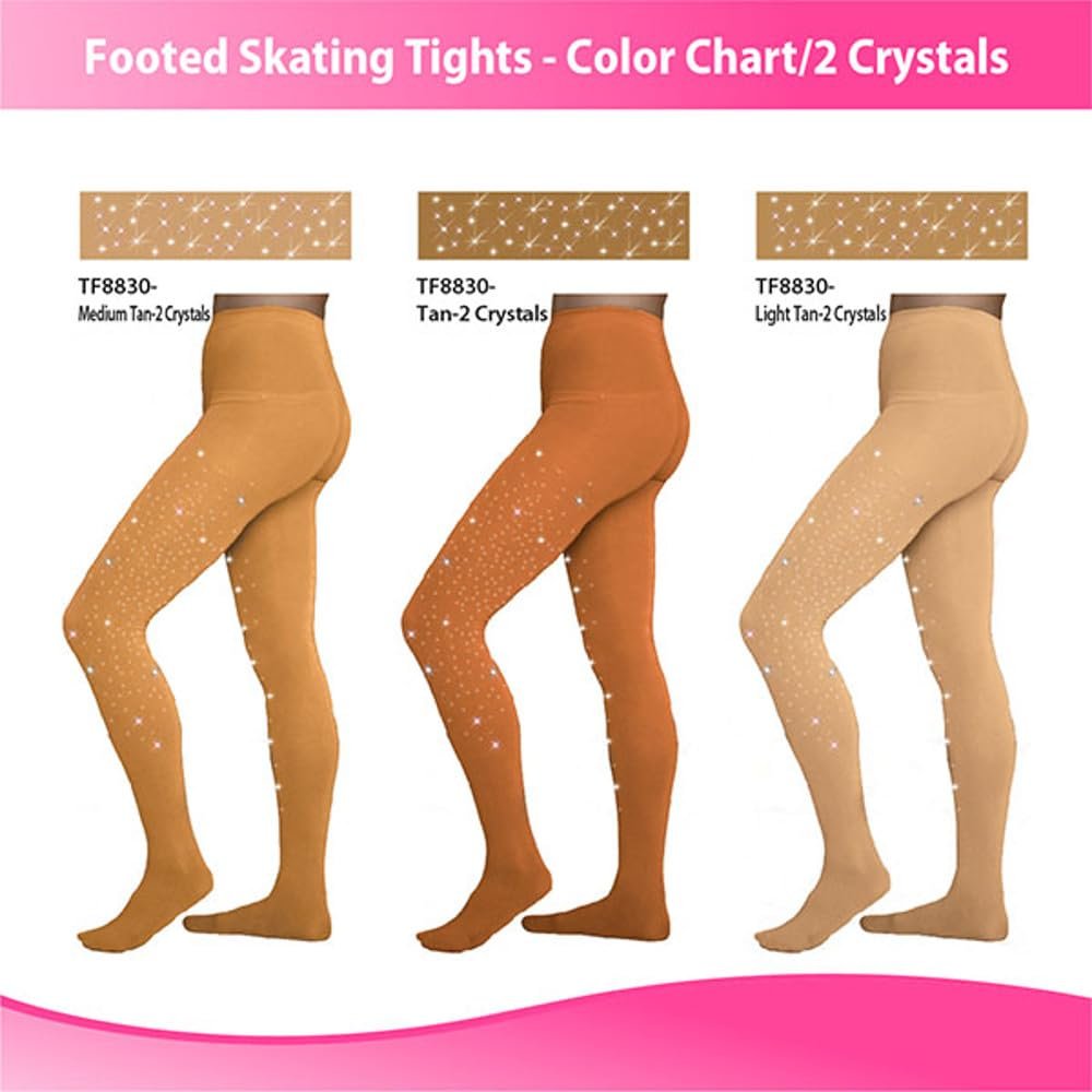 ChloeNoel Figure Skating Footed Tights TF8830