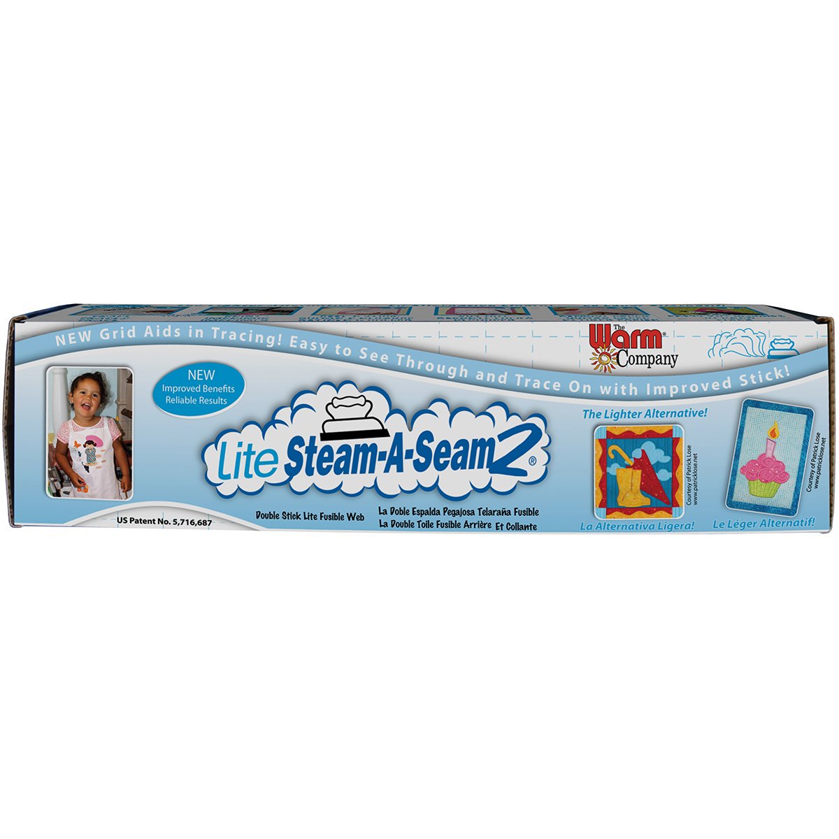 The Warm Company - Lite Steam-A-Seam 2 – 18" x 25 Yard Bolt, Double Stick Fusible Web for Quilting, Sewing & Appliqué