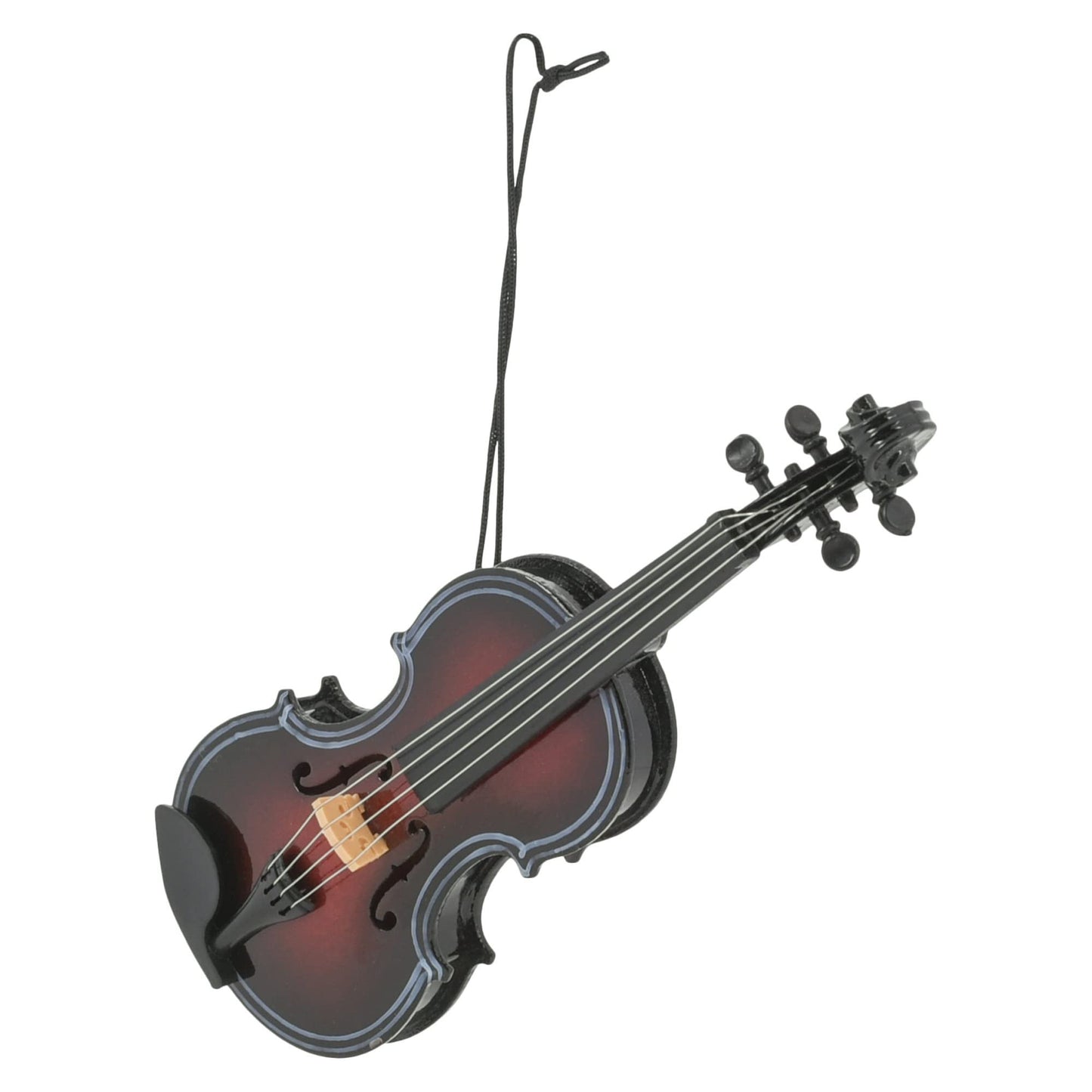 Broadway Gifts Dark Brown Fiddle Tree Ornament,5 inch
