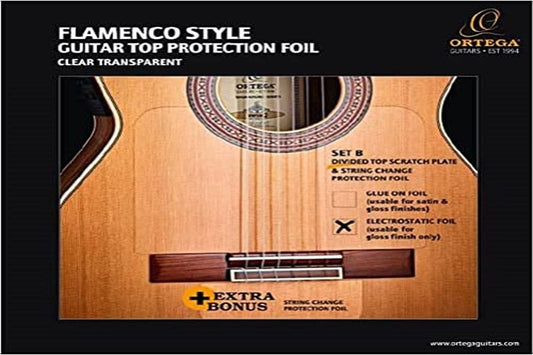 ORTEGA Pick Guard Divided Top Plate & Bridge