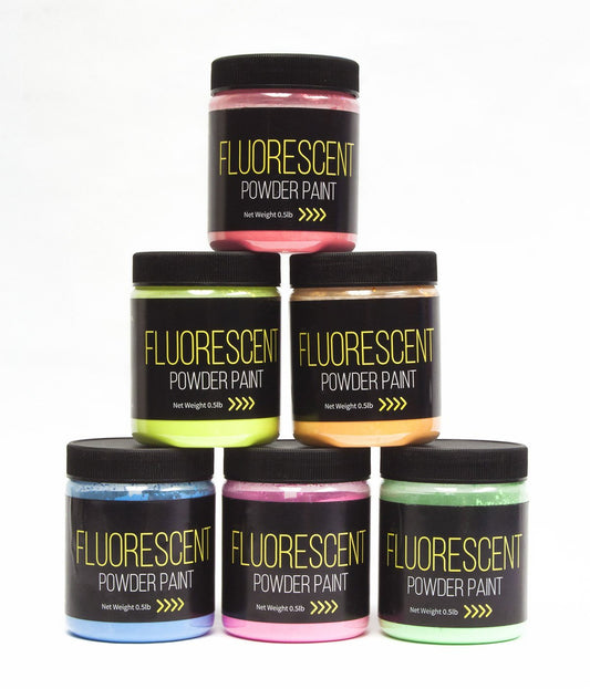 Jack Richeson Powder Paint Set 6 Color Fluorescent