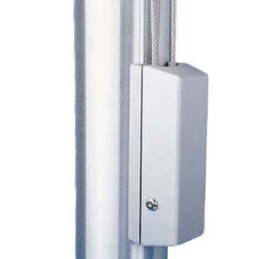 Eder Flag Cleat Cover For 4 To 12 Inch Diameter Poles Cyl Lock Silver