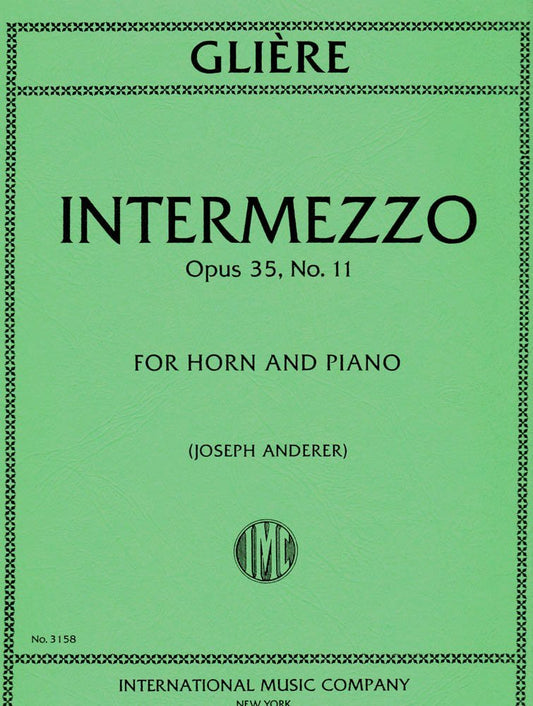 Intermezzo, Op. 35, No. 11 for Horn in F (IMC3158)