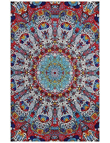 Sunshine Joy 3D Psychedelic Sunburst Tapestry Tablecloth Beach Sheet 60x90 Inches