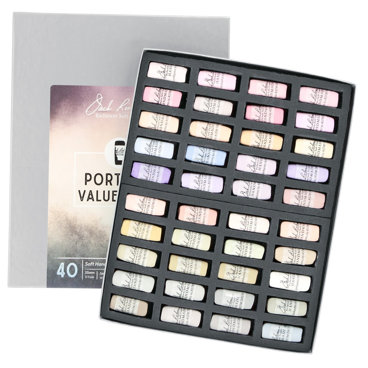 Jack Richeson 422945 Hand Rolled Soft Pastels Portrait