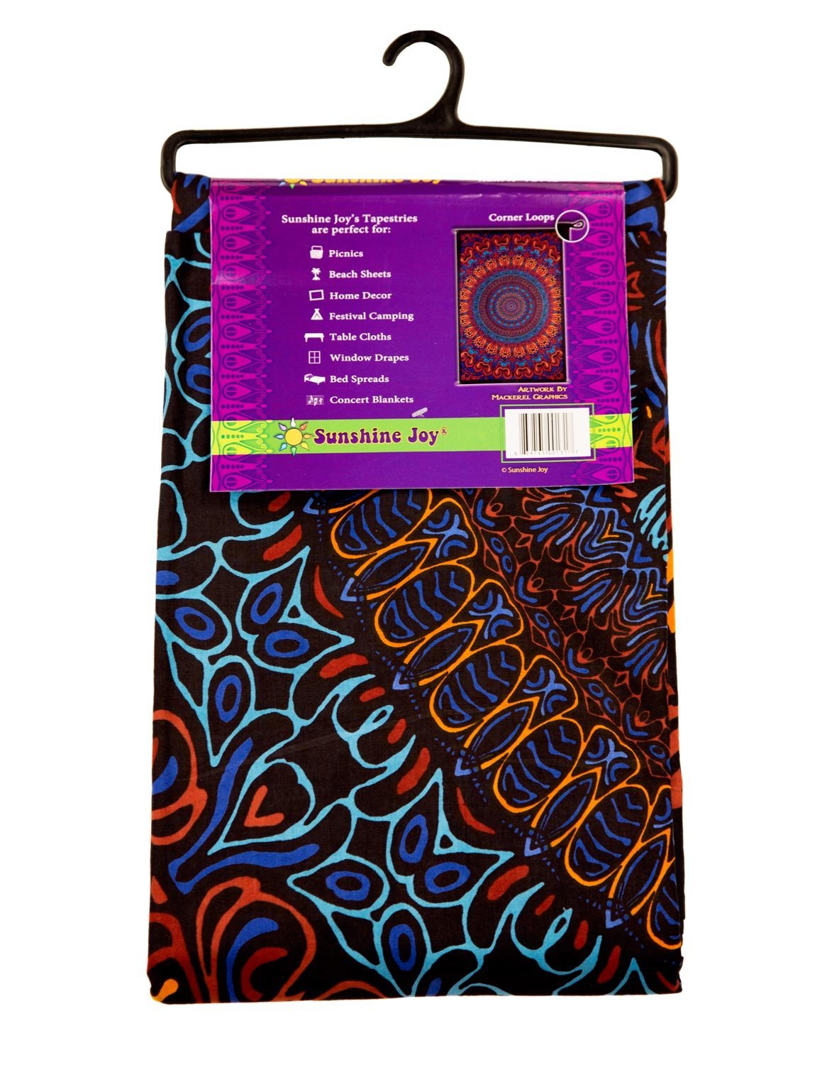 Sunshine Joy 3D Origin Of Life Tapestry Tablecloth Wall Art Beach Sheet Huge 60x90 Inches - Amazing 3D Effects