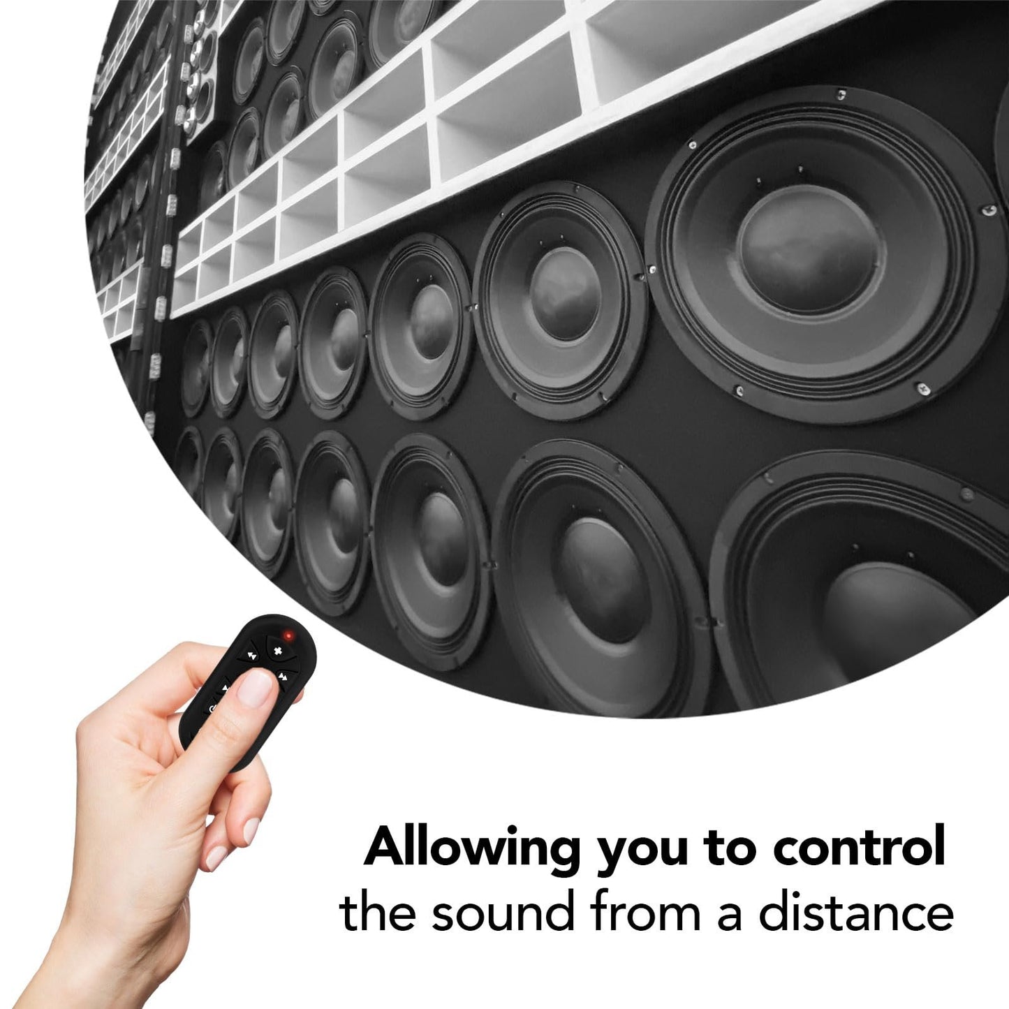 Taramps Universal Remote Control TLC 3000 Black Long-Distance, 16 Functions, Learning And Memory Mode, Amp Volume Control for Car Head Units, Motorcycle, Home, Audio Accessories, Easy to Install