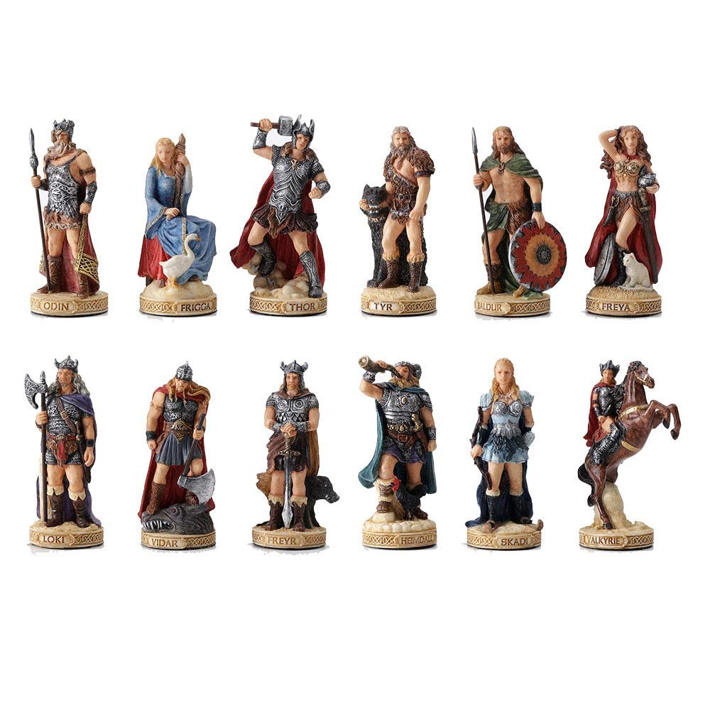 Veronese Design 3.5 Inch Nordic Gods Viking Miniature Polyresin Hand Painted Sculpture Figurine