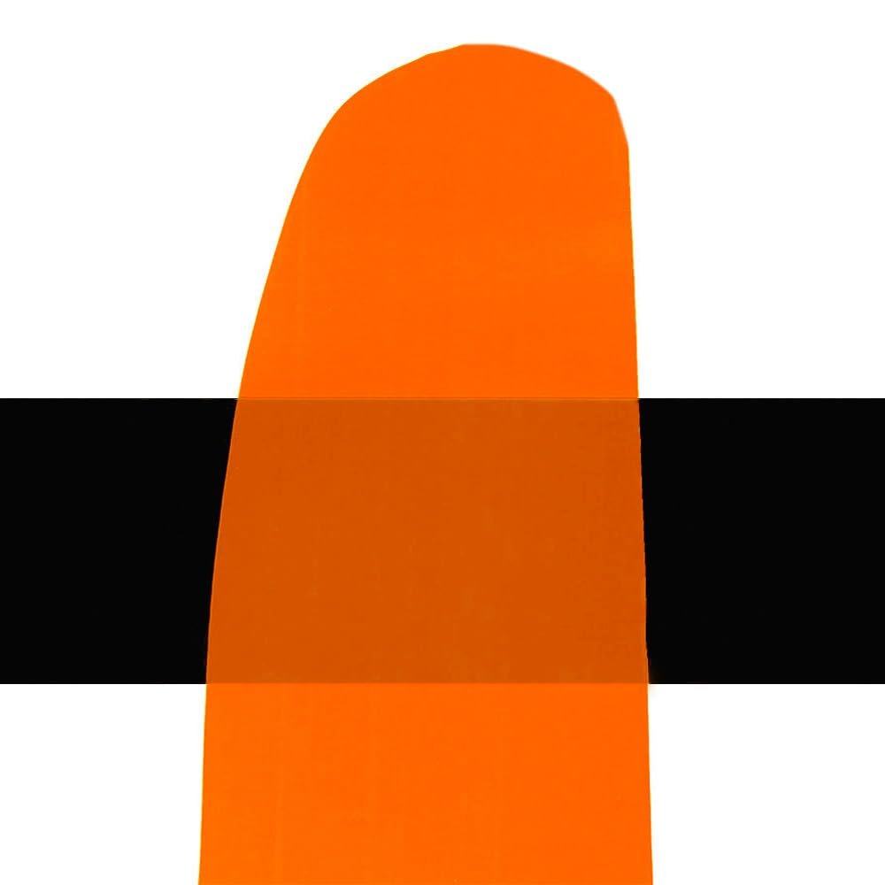 GOLDEN Heavy Body Acrylics, Fluorescent Orange-Yellow, 2 fl. oz. Tube, Professional Acrylic Paint, Transparent